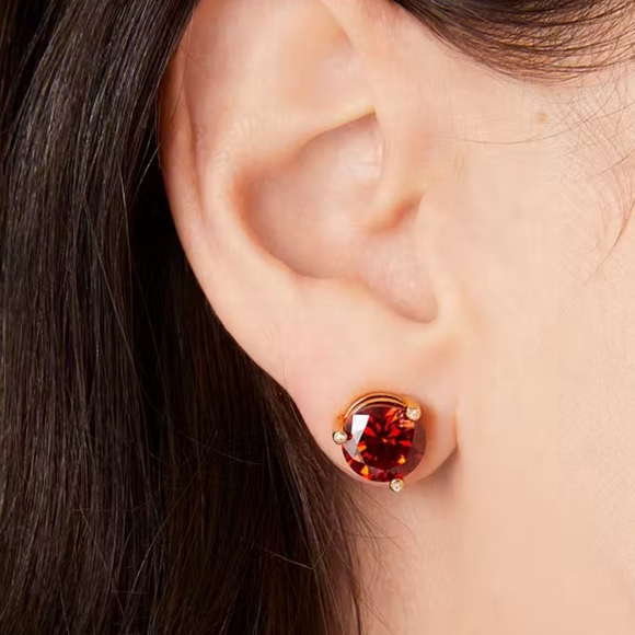 Kate Spade•Garnet Rise and Shine Studs - Picture 4 of 4